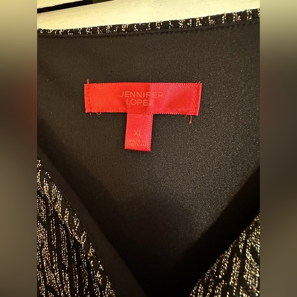 Jennifer Lopez-Women’s Wide Leg Metallic Jumpsuit-SIZE XLARGE-**WORN ONCE** - Picture 9 of 9